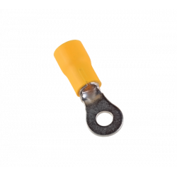 Cosse ronde à oeillet en cuivre étamé -fil 4 à 6mm² - Trou M4 - Ø 4,3mm - Cosse à sertir - 100pces