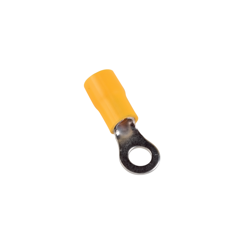 Cosse ronde à oeillet en cuivre étamé -fil 4 à 6mm² - Trou M5 - Ø 5,3mm - Cosse à sertir - 100pces
