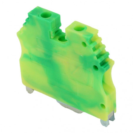 Borne de jonction Vert Jaune de mise à la terre ER2.5 ou ER40,5 à 6mm² - Connexion à vis