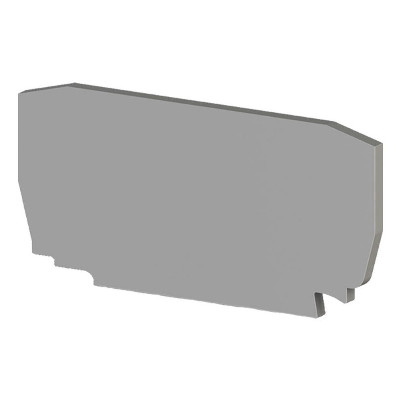 Flasque d'extrémité grise pour bornes à ressort automatiques SC 2,5mm²