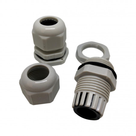 Lot de 10x Presse étoupe M16 pour câbles Ø 4mm - 8mm - Filetage ISO - Étanche IP68