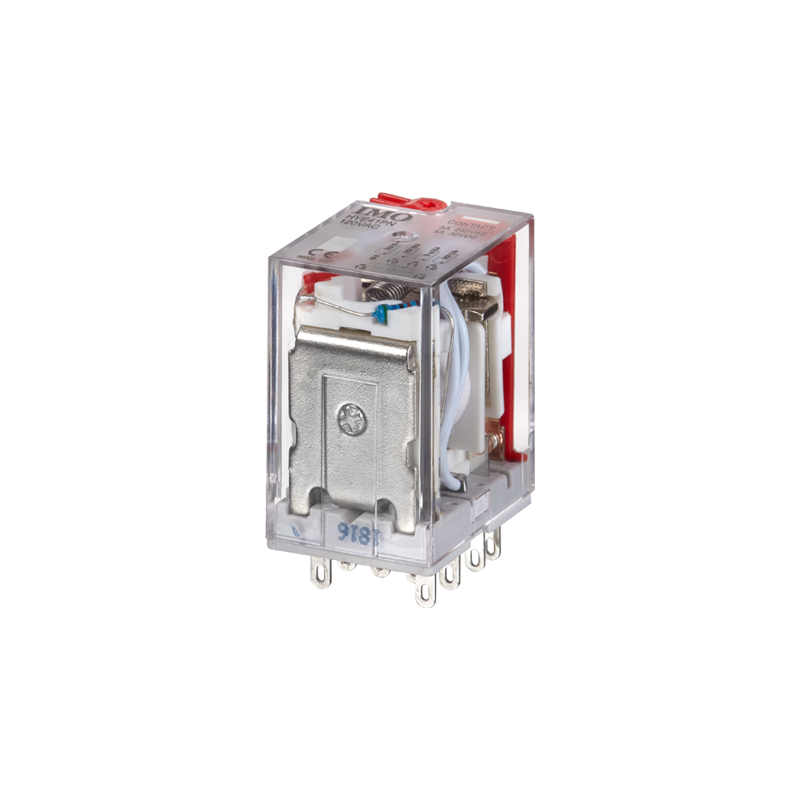 HYE41PN240AC - Relais de puissance miniature embrochable 4OF - 240Vca - 5A - avec LED - IMO