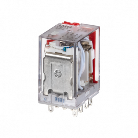 HYE41PN240AC - Relais de puissance miniature embrochable 4OF - 240Vca - 5A - avec LED - IMO