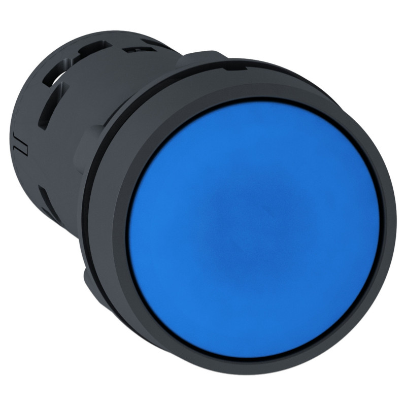 XB7NA65 Schneider bouton poussoir affleurant - Ø22 - bleu -1NO+1NF - Harmony XB7