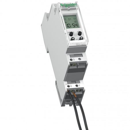 CCT15854 Schneider - Interrupteur horaire - hebdomadaire 24h/7j  - 56 commutations - Acti9 IHP