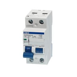 Interrupteur différentiel phase neutre 1P+N 100mA 63A - Type AC - 10kA - Bornes alignés - IMO