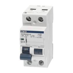 Interrupteur différentiel phase neutre 1P+N 300mA 63A - Type AC - 10kA - Bornes alignés - IMO