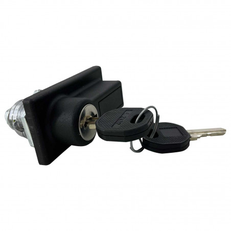 Poignée avec serrure 3P et 2 clés V2432E pour coffret polyester ABB Aria
