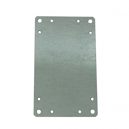 Plaque de montage tole électrozinguée pour coffret polyester  Aria 32 - 315x215