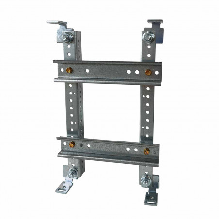 Chassis modulaire 12 modules pour coffret polyester ABB Aria 32 - 2 rangées de 6 modules