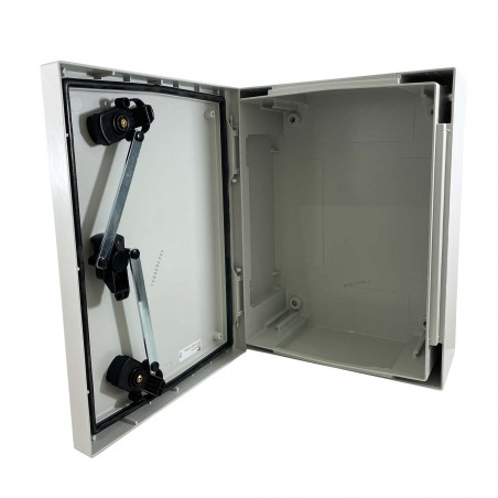 Coffret polyester ABB étanche IP66 Aria 43 - 415x315x230mm avec serrure unique 3 points