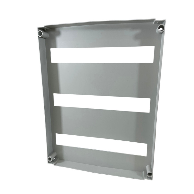 Plastron modulaire 54 modules pour coffret polyester ABB Aria 54 - 3 rangées de 18 modules