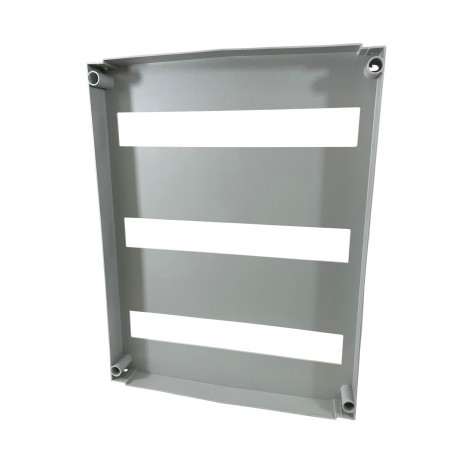 Plastron modulaire 54 modules pour coffret polyester ABB Aria 54 - 3 rangées de 18 modules