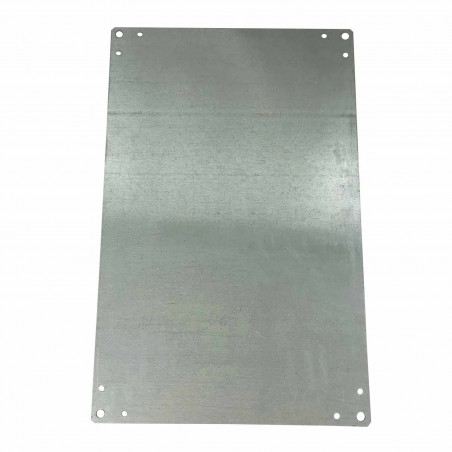 Plaque de montage tole électrozinguée pour coffret polyester  Aria 64 - 615x415