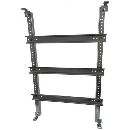 Chassis modulaire 54 modules pour coffret polyester ABB Aria 64 - 3 rangées de 18 modules