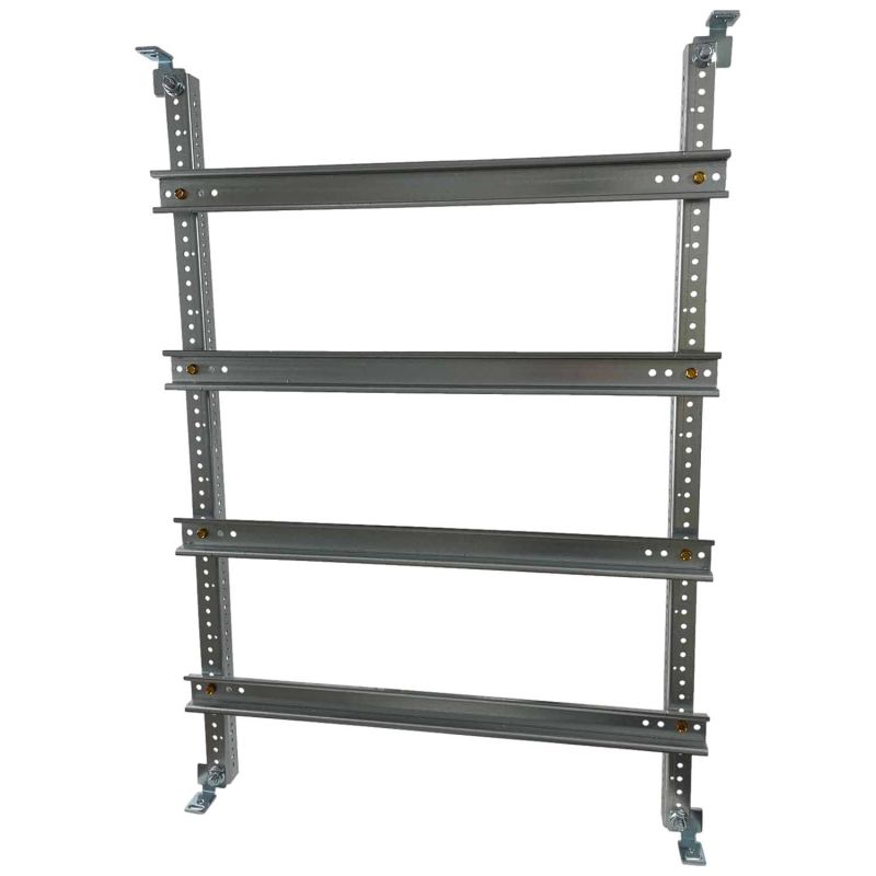 Chassis modulaire 88 modules pour coffret polyester ABB Aria 75 - 4 rangées de 22 modules