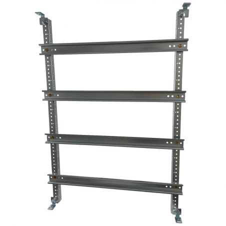 Chassis modulaire 88 modules pour coffret polyester ABB Aria 75 - 4 rangées de 22 modules