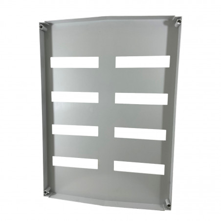 Plastron modulaire 112 modules pour coffret polyester ABB Aria 86 - 5 rangées de 2x 18 modules