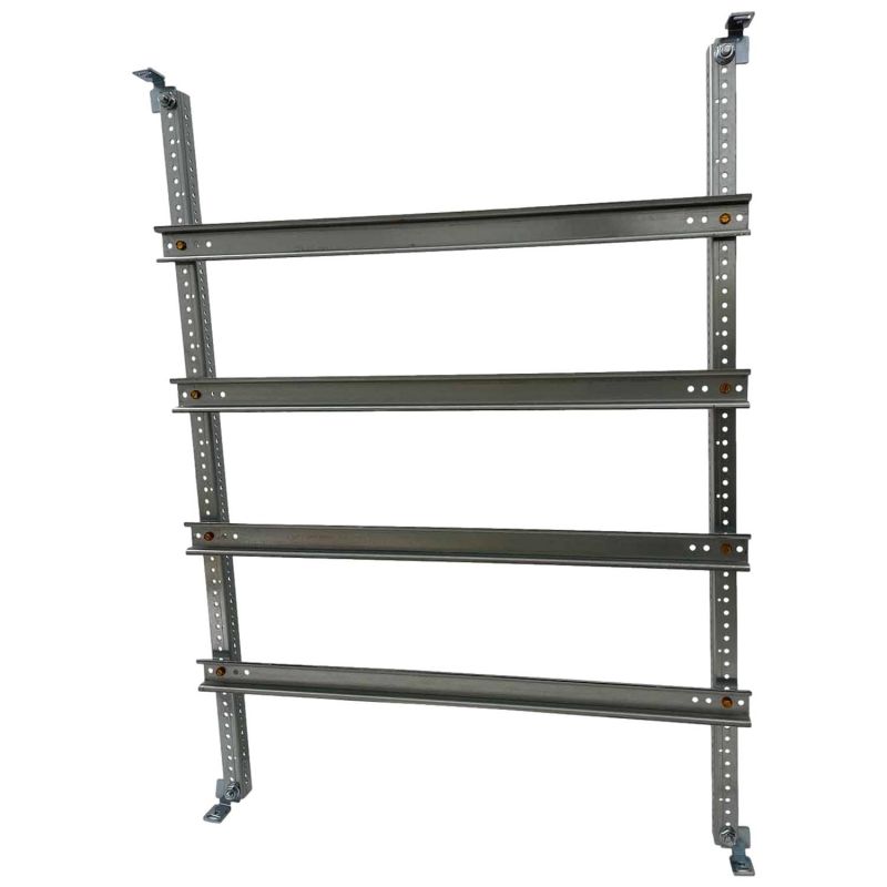 Chassis modulaire 112 modules pour coffret polyester ABB Aria 86  - 5 rangées de 2x 18 modules