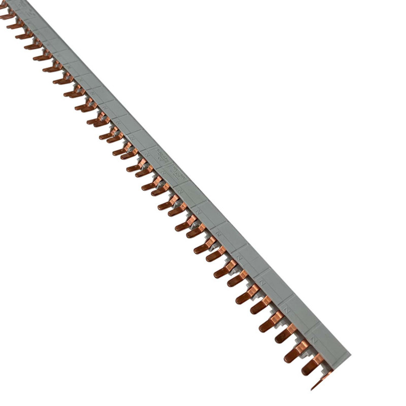 21089 Peigne pour disjoncteur phase neutre Schneider 1P+N 80A - Pas 9mm - 48 modules - Acti9 Prodis