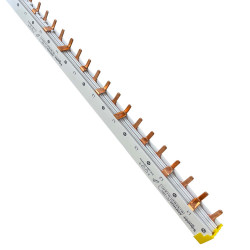 A9XPH524 Schneider Peigne d'équilibrage tétrapolaire vers disjoncteur 2P - Pas 18mm - 24 modules - Acti9 iC60