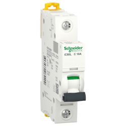 A9F74106 Schneider IC60N disjoncteur unipolaire 6A - 1P - Courbe C - 10kA - Bornes à vis étrier