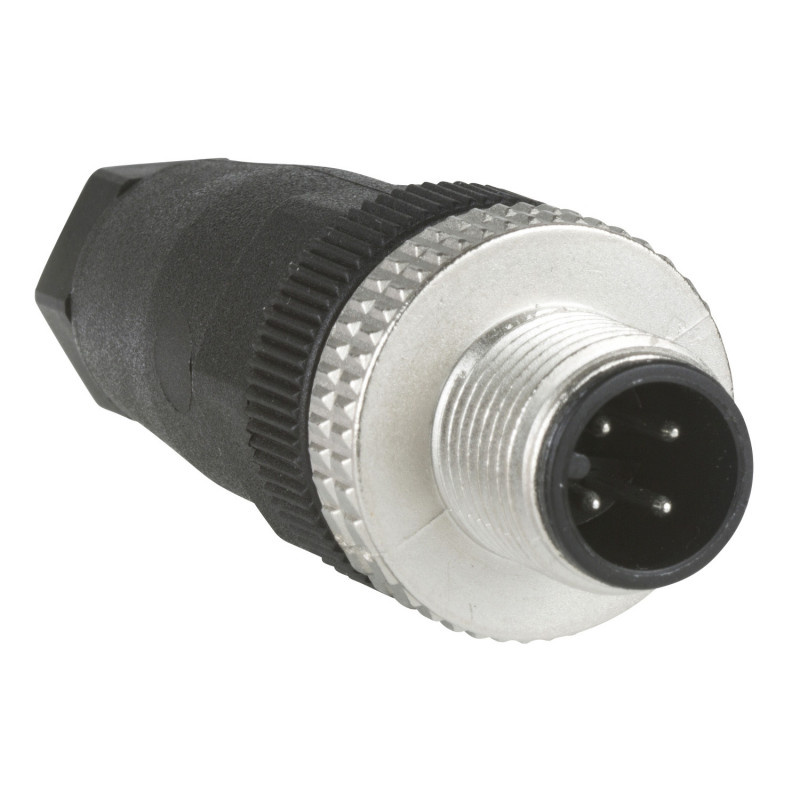 XZCC12MDM40B Schneider OsiSense XZ - connecteur nu mâle - M12 - 4 broches - droit