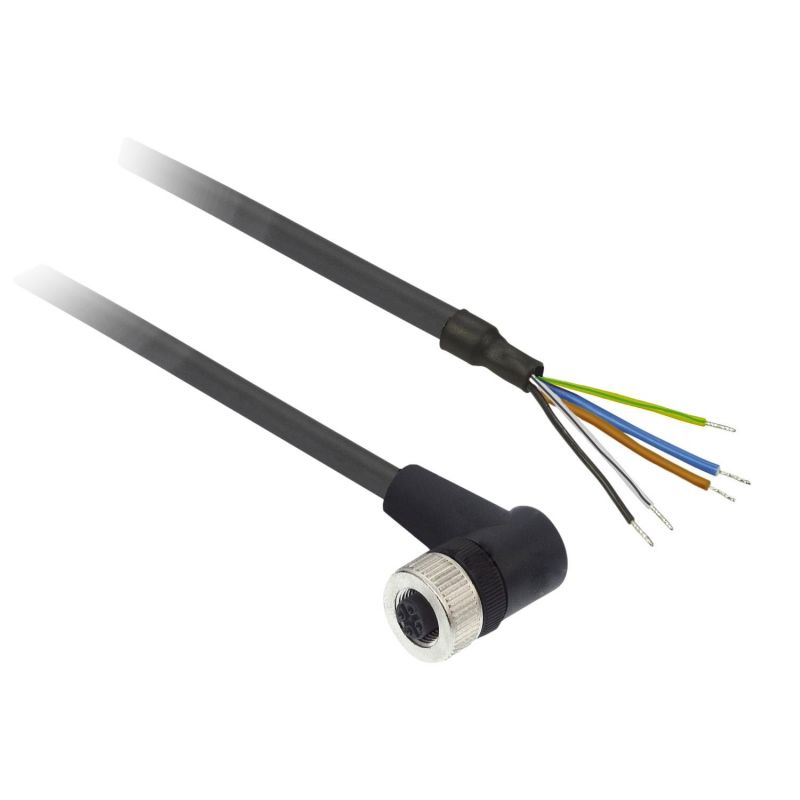 XZCP1264L10 Schneider OsiSense XZ - connecteur pré-câblé - coudé femelle - M12 - 5 broches