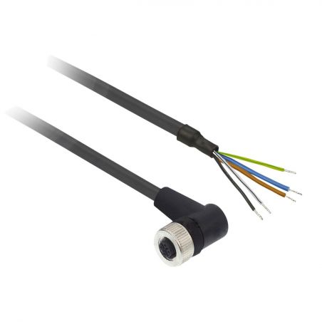 XZCP1264L5 Schneider OsiSense XZ - connecteur pré-câblé - coudé femelle - M12 - 5 broches