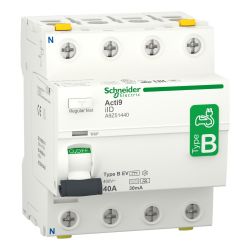 A9Z51440  - Interrupteur différentiel tétrapolaire 30mA - 40A - Type B - Schneider Acti9 iID