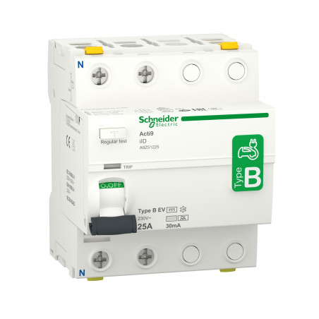 A9Z51225  - Interrupteur différentiel bipolaire 30mA - 25A - Type B - Schneider Acti9 iID
