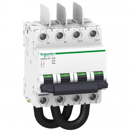 A9N61690 Schneider - Interrupteur-sectionneur photovoltaïque courant continu 1000V - 50A - Acti 9 C60