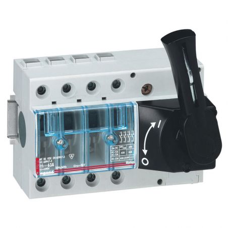 022515 Legrand - Interrupteur sectionneur modulaire 690V - 63A - 4P - poignée noire cadenassable - Vistop
