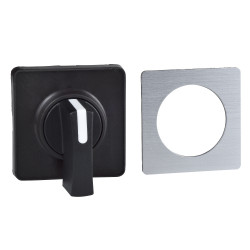 KBC1H Schneider Harmony - Sélecteur noir plastron 45x45mm avec étiquette metal compatible commutateur Harmony