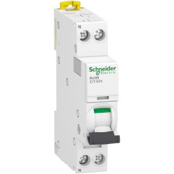 A9P24625 Schneider - Disjoncteur 25A - phase neutre 1P+N - Courbe C - 10kA - Bornes à vis - Schneider IDT40N
