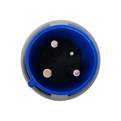 Prise male 63A monophasé 220V - 2P+T - Étanche IP67 - IDE