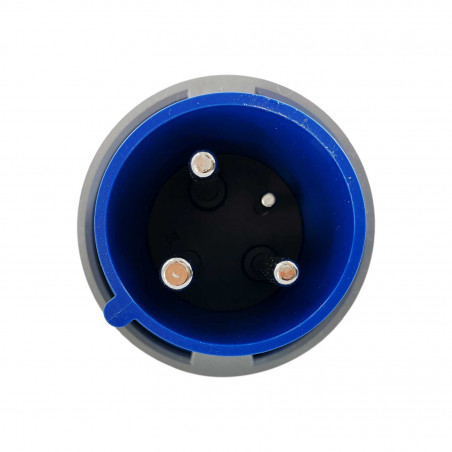 Prise male 63A monophasé 220V - 2P+T - Étanche IP67 - IDE