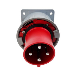Prise male encastrable 63A triphasé 3P+T - Étanche IP67 - IDE