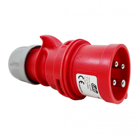 Prise inverseur de phase triphasé 16A 3P+T 380V - 4 broches - Étanche IP44 - IDE