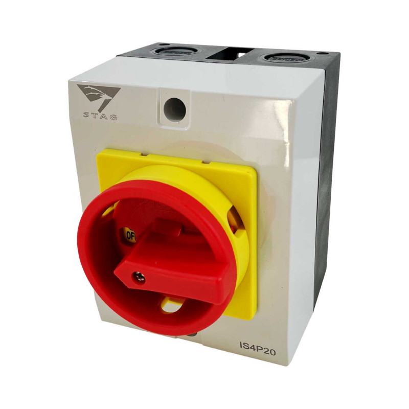 IS4P20 Coffret de coupure de proximité tétrapolaire 4P  20A - Étanche IP65 - Sectionneur cadenassable