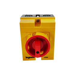 022600 - Interrupteur de proximité Legrand 3P 25A - Boitier jaune étanche IP65