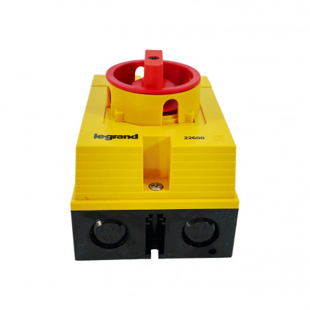 022600 - Interrupteur de proximité Legrand 3P 25A - Boitier jaune étanche IP65