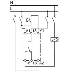 A9E16070 Schneider - Relais temporisé multifonction 1OF (inverseur) 12 à 240VCA/CC