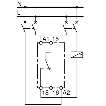 A9E16065 Schneider - Relais à retard temporisé sur ordre maintenu 1OF (inverseur) 24 à 240VCA 24VCC