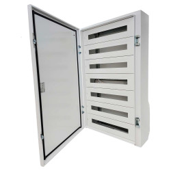 65SUP120168PO IDE - Armoire électrique industrielle étanche IP65 - 168 modules - Porte pleine - Atlantic IDE