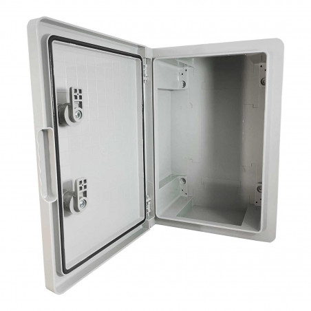 ABS352515 IDE Coffret ABS étanche IP65 350X250X150 Porte opaque - avec plaque de montage