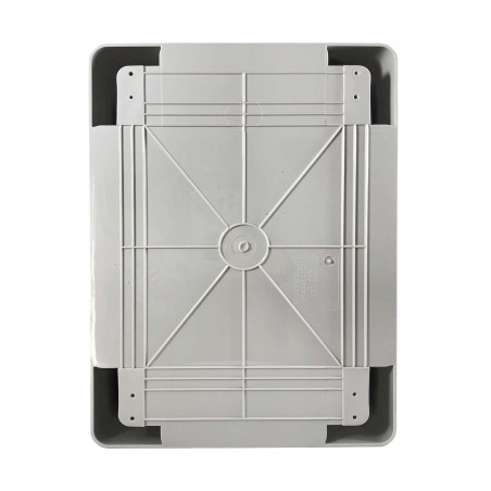 ABS352515 IDE Coffret ABS étanche IP65 350X250X150 Porte opaque - avec plaque de montage