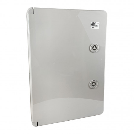 ABS352515 IDE Coffret ABS étanche IP65 350X250X150 Porte opaque - avec plaque de montage