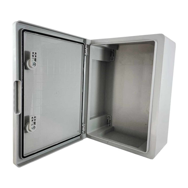 ABS403017 IDE Coffret ABS étanche IP54 400X300X170 Porte opaque - avec plaque de montage