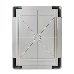 ABS403022 IDE Coffret ABS étanche IP54 400X300X220 Porte opaque - avec plaque de montage